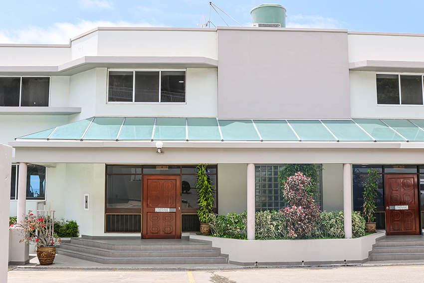 Furnished living room at Bougainville Apartments, Port Moresby