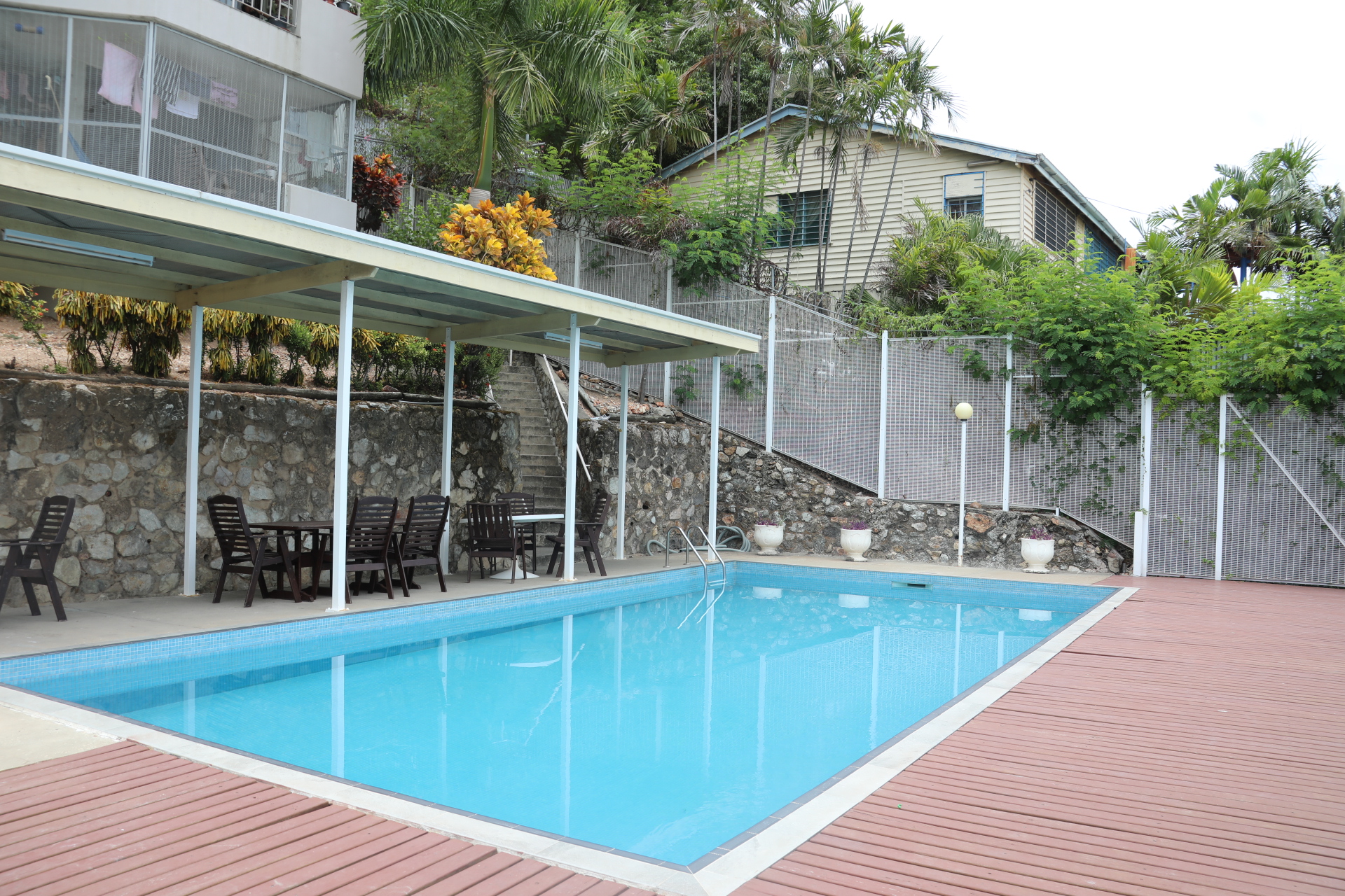 Open-plan living at Bligh Apartments Port Moresby